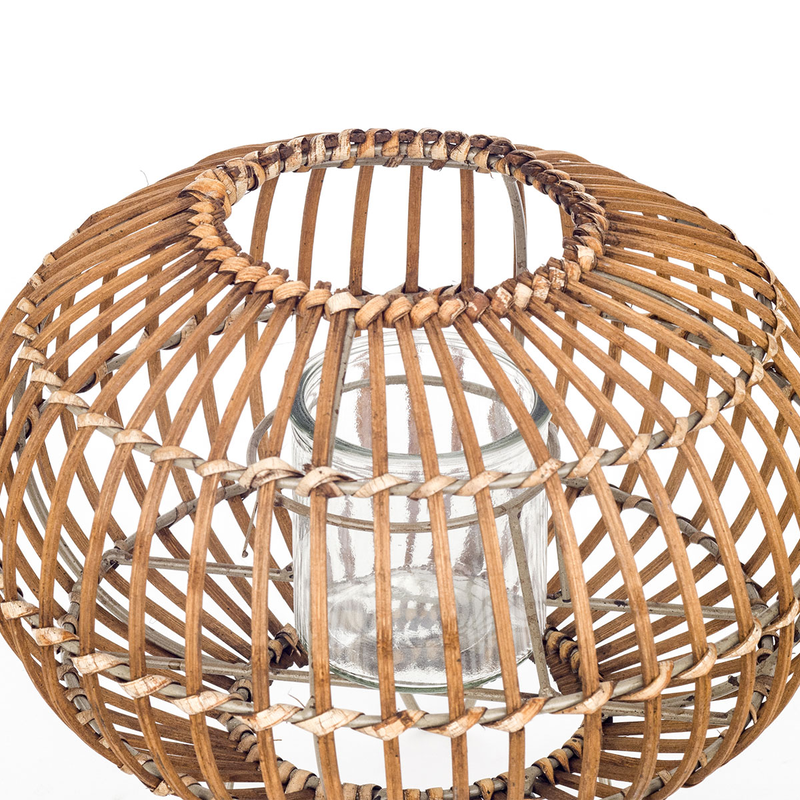 Rattan candle holder, , medium-null