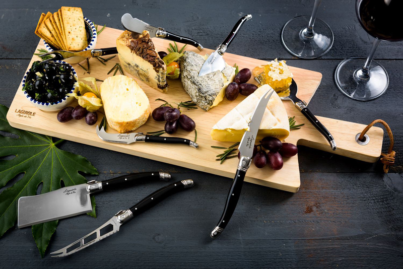 Product image: Laguiole set 8 cheese platter with knives, , medium-null