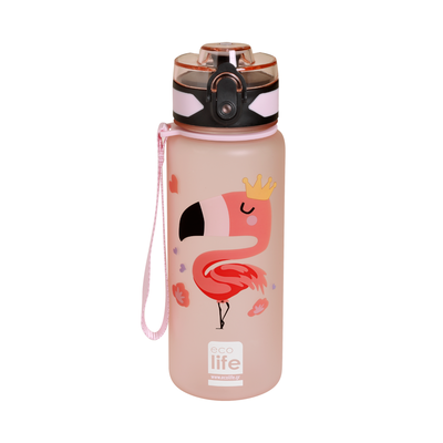 Ecolife tritan bottle flamingo - 500ml, , medium
