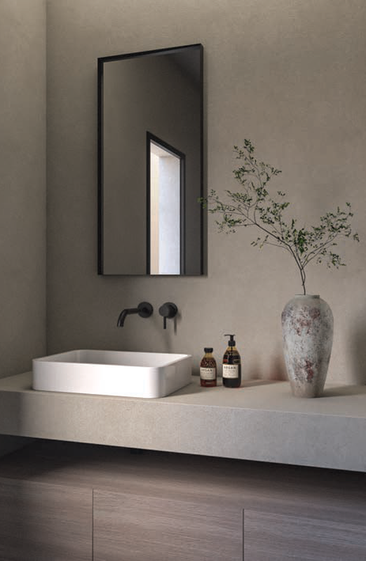 Iron rectangle mirror-null