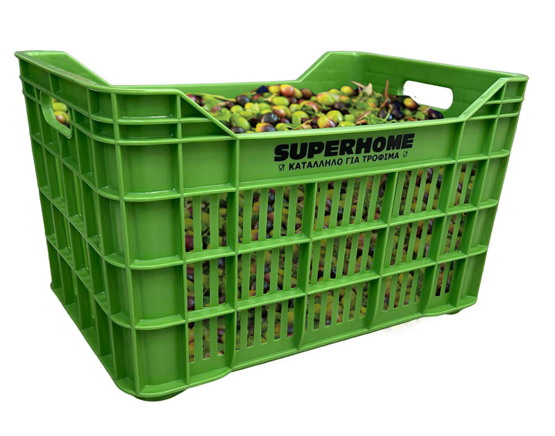 Plastic crate foodgrade, grεεν, , medium-null