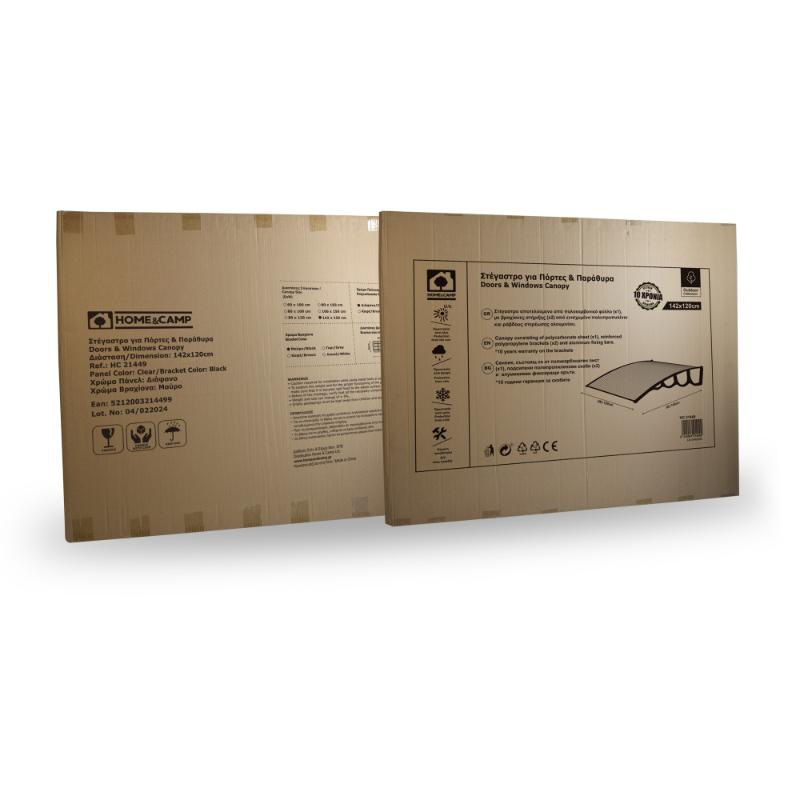 Product image: Home & camp στεγαστρο για πορτες και παραθυρα 142x120cm - διαφανο, , medium-null