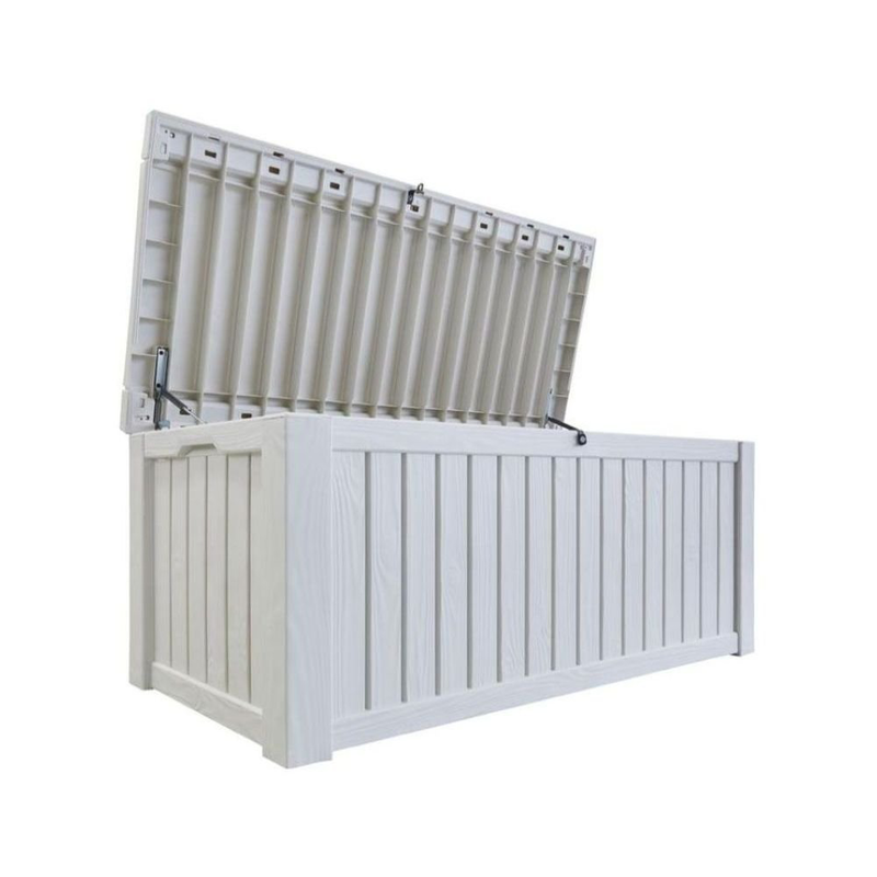 Product image: Pool box 570l κουτί αποθήκευσης πισίνας λευκό που λειτουργεί και ως κάθισμα για 2 ενήλικες, , medium-null