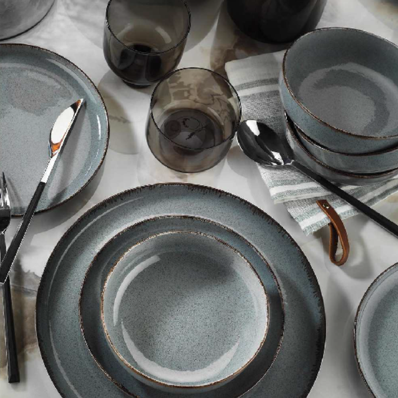 Of mood blue flat fruit plate 19cm (0344695), , medium-null