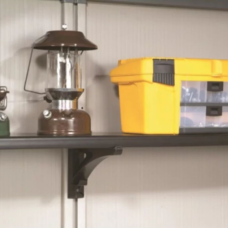 Product image: Keter factor 6′  σετ με 2 ράφια & 4 βραχίονες στήριξης 164x33cm, συμβατό με αποθήκες factor 6×3 / 6×6 / 8×6, , medium-null