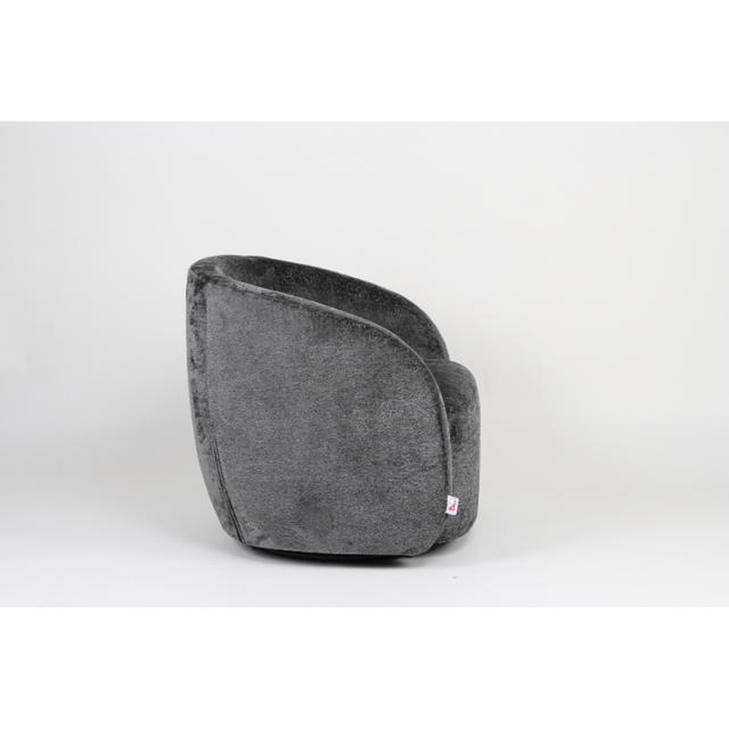 Shome amelia armchair swivel 72x74x69cm - graphite, , medium-null