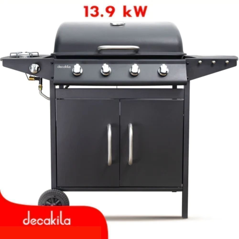 Product image: Decakila μπάρμπεκιου aερίου 13,9kw με 2 καυστήρες και 1 πλευρικός καυστήρα, , medium-null