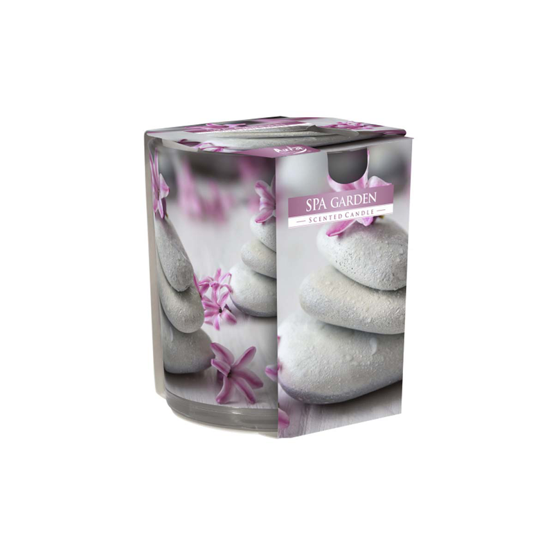 Candle in a glass spa garden ~22h-null