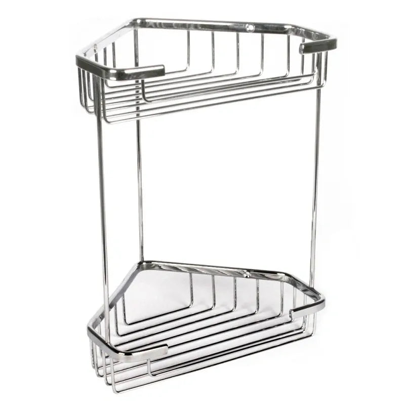 Double corner storage basket krom 17,5x17,5x26,5cm, , medium image number null