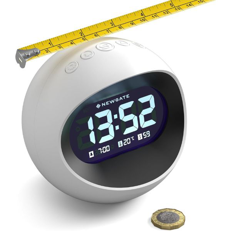 Newgate centre of the earth lcd alarm in white, , medium image number null
