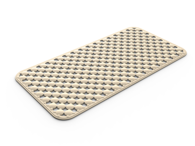 Bacchetta tappeto geomag 36x71cm beige