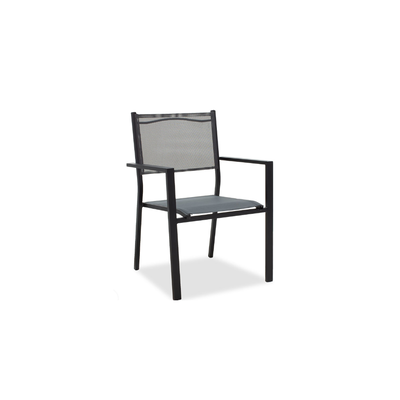 Moly chair black aluminum, Brown With White, medium