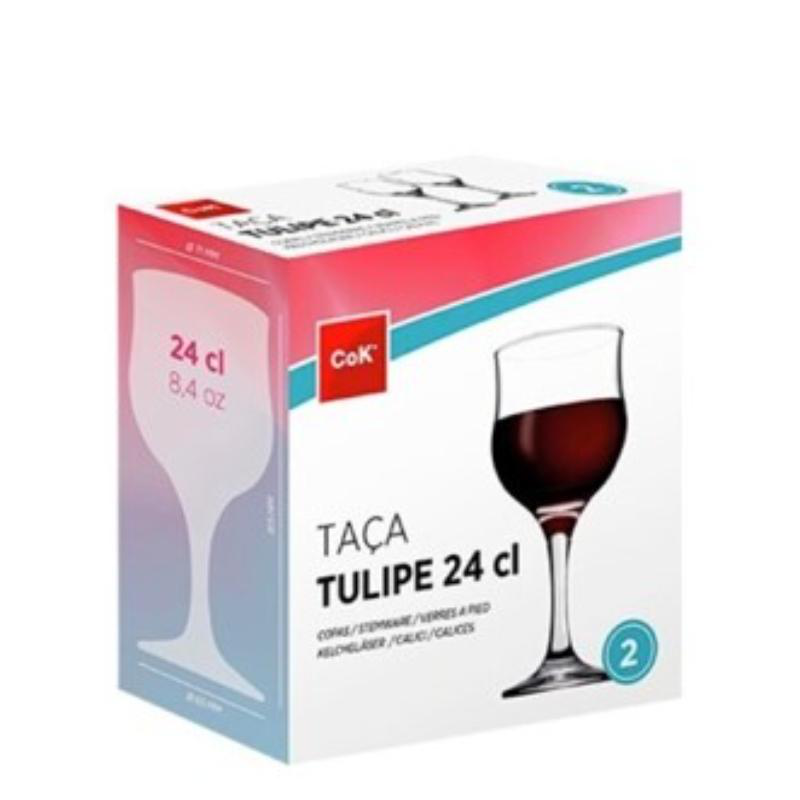 Cok ποτηρι tulipe 24cl 2τμχ, , medium-null