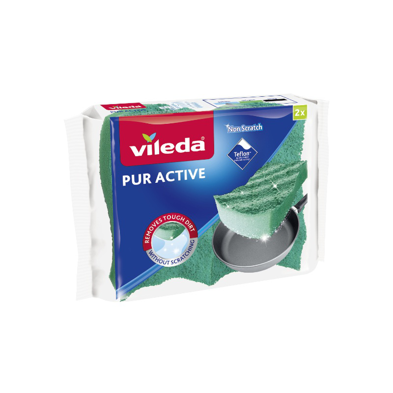 Vileda pur active flexible sponge 2pcs, , medium-null