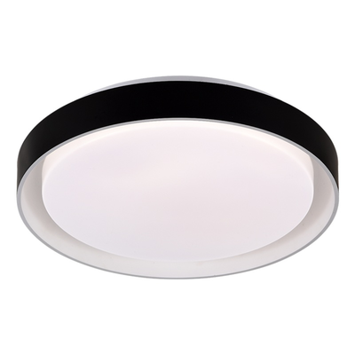 Sunlight led 48w φωτιστικο οροφης πλαστικο μαυρο 3467lm cct ø500xh80mm me τηλεχειριστηριο, , medium