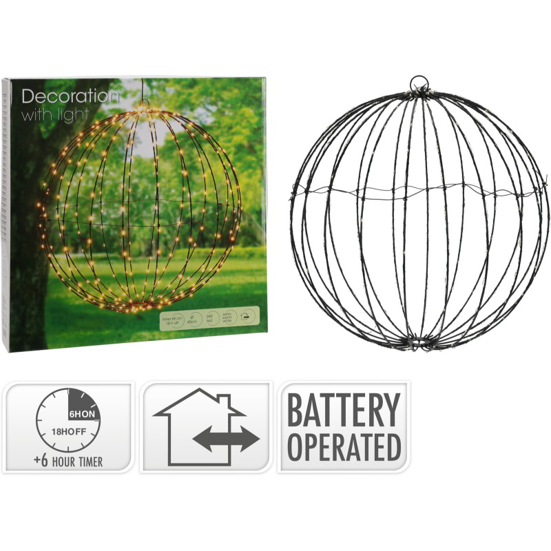 Product image: Decorative foldable ball 240 led 40cm, , medium-null