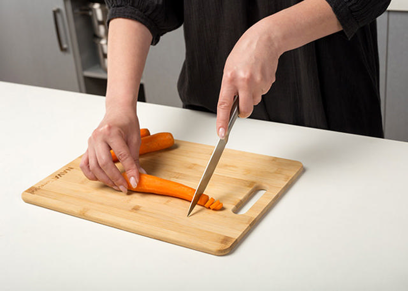 Nava terrestrial bamboo cutting board 35.5cm, , medium-null