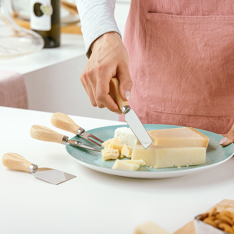 Product image: Nava terrestrial stainless steel cheese knives set of 4pcs-null