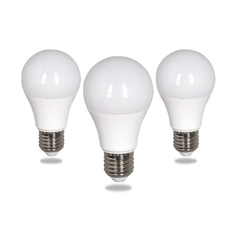 Led kοινή α60 9w ε27 3000k 3τμχ-null