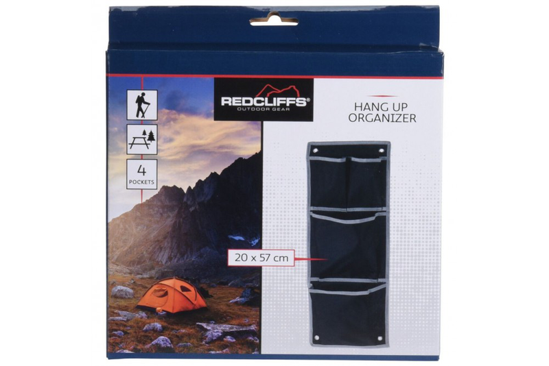Hanging travel organizer 4 compartments 20x57cm, , medium-null