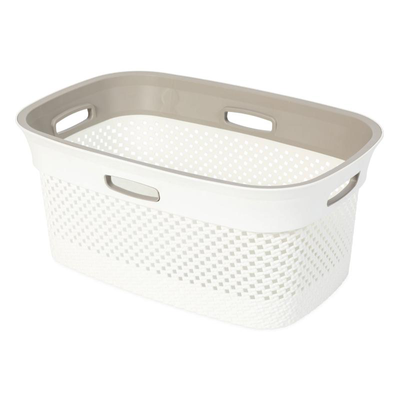 Dea laundry basket woolly 45l - white
