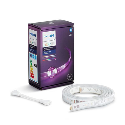 Lightstrip plus 1m & extension bluetooth, White, medium