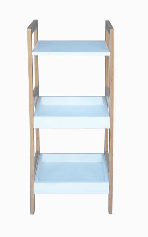 London 3 tier shelf mdf+bamboo, , medium-null