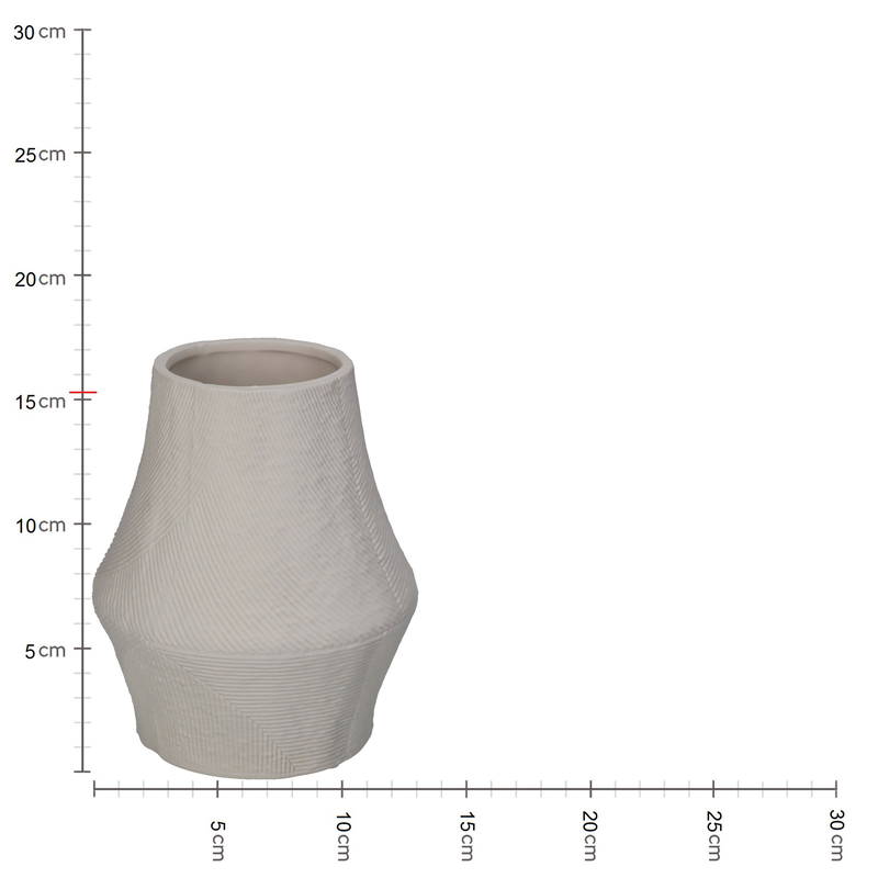 Kersten vase porcelain white 12.6x12.6cm, , medium image number null