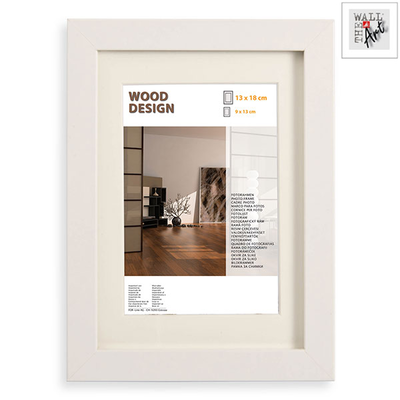 The wall art wien wood frame 15x21cm white, , medium