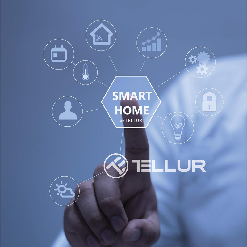 Tellur smart Wi-Fi bulb e27, 10w, white/warm/rgb, , medium-null