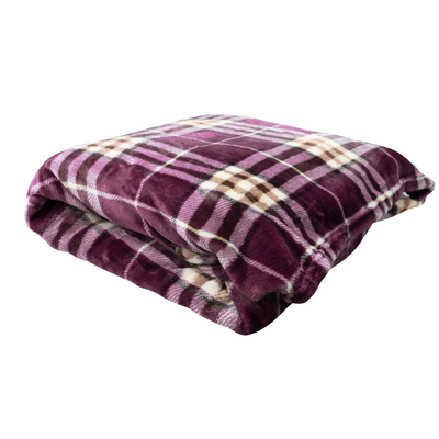 Easyhome blanket fleece 200x220cm - purple, , medium