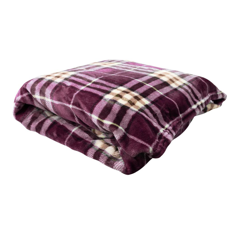 Easyhome blanket fleece 200x220cm - purple, , medium-null