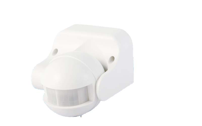 Sunlight infrared motion sensor for wall white 180° ip44