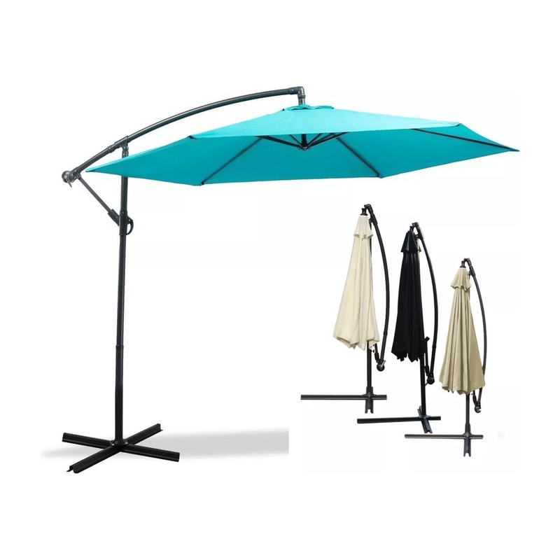 Hanging garden parasol sunshade 3m, , medium-null