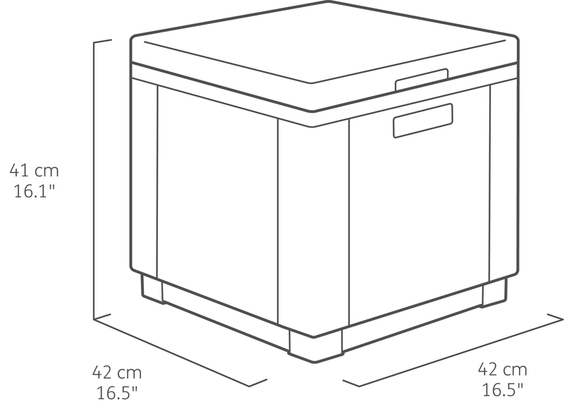 Product image: Keter jardin ice cube box 43x43x43cm, , medium-null