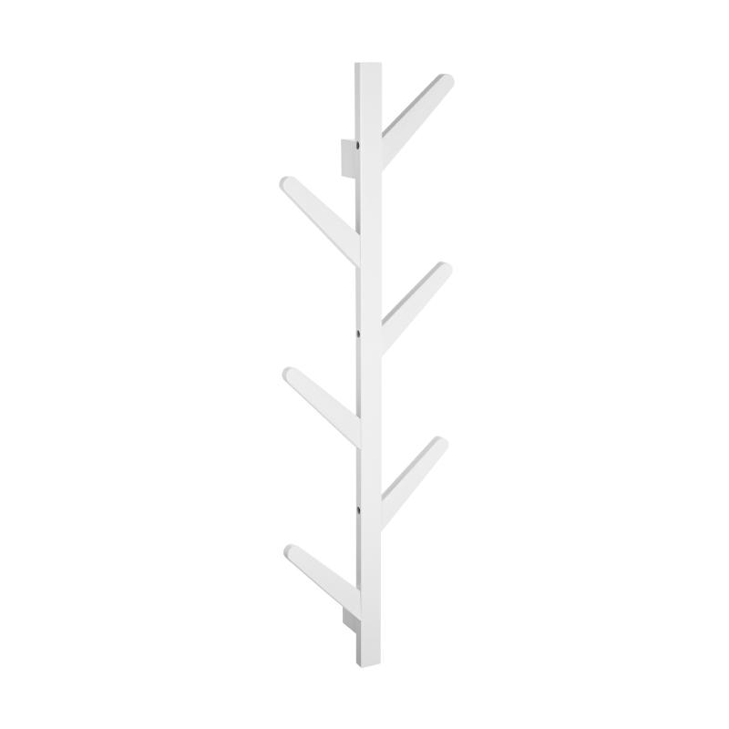 Estia bamboo wall hanger  6 hooks 84x27cm - white, , medium image number null
