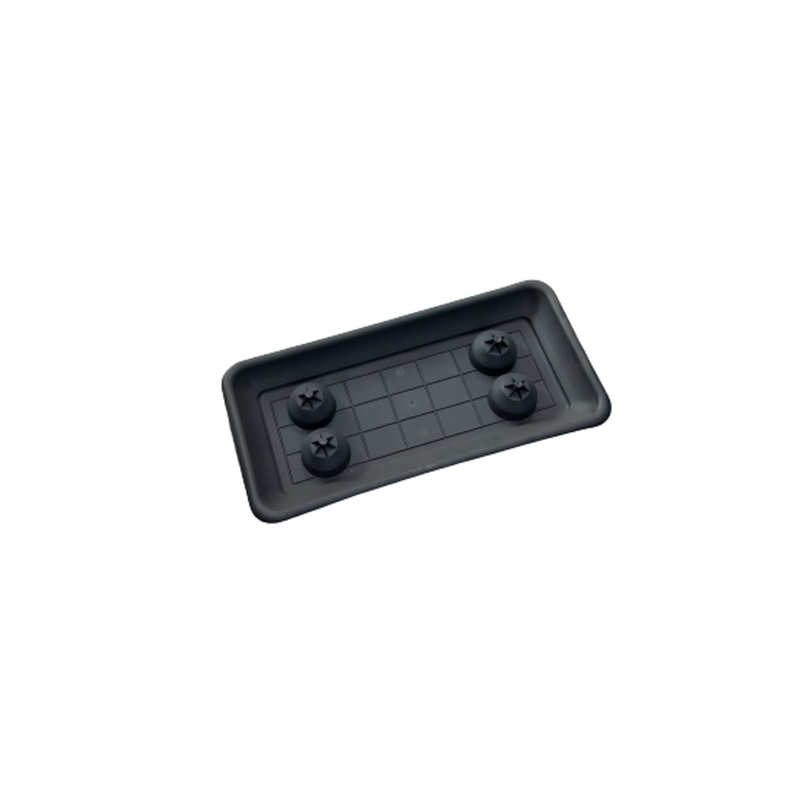 Flowerbox fioriera plate 80cm plastic white-null