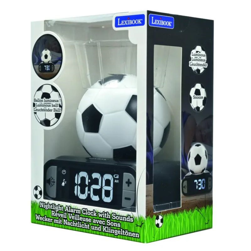 Digital alarm clock with a football 3d night light and sound effects rl800fo, , medium-null