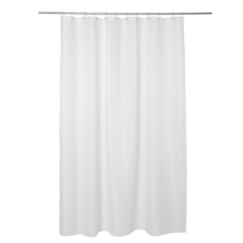 Honey comb shower curtain white 180x200cm-null