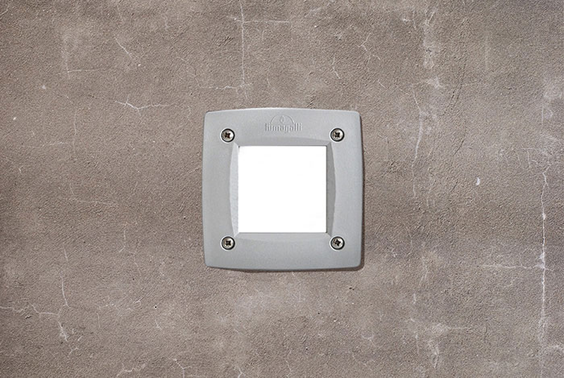 Fumagalli 'leti100' recessed wall light square 1xgx53 4000k ip66, , medium-null