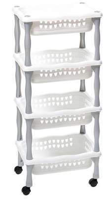 Kitchen trolley with 4 baskets 39x29x87cm, , medium