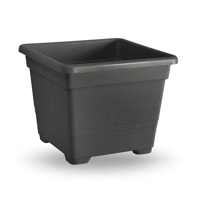 Veca plastic plate square 27x27cm anthracite, , medium-null