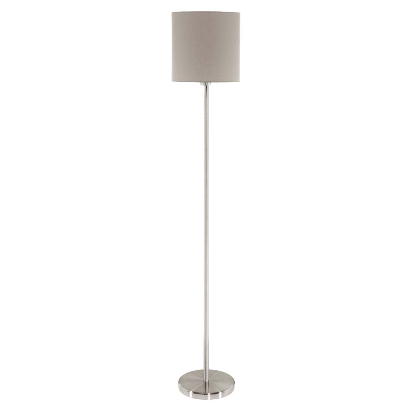 Eglo 'pasteri' 1xe27 (max.60w) φωτιστικο δαπεδου σκουρο γκριζο-καφε ø280xh1575mm, , medium-null