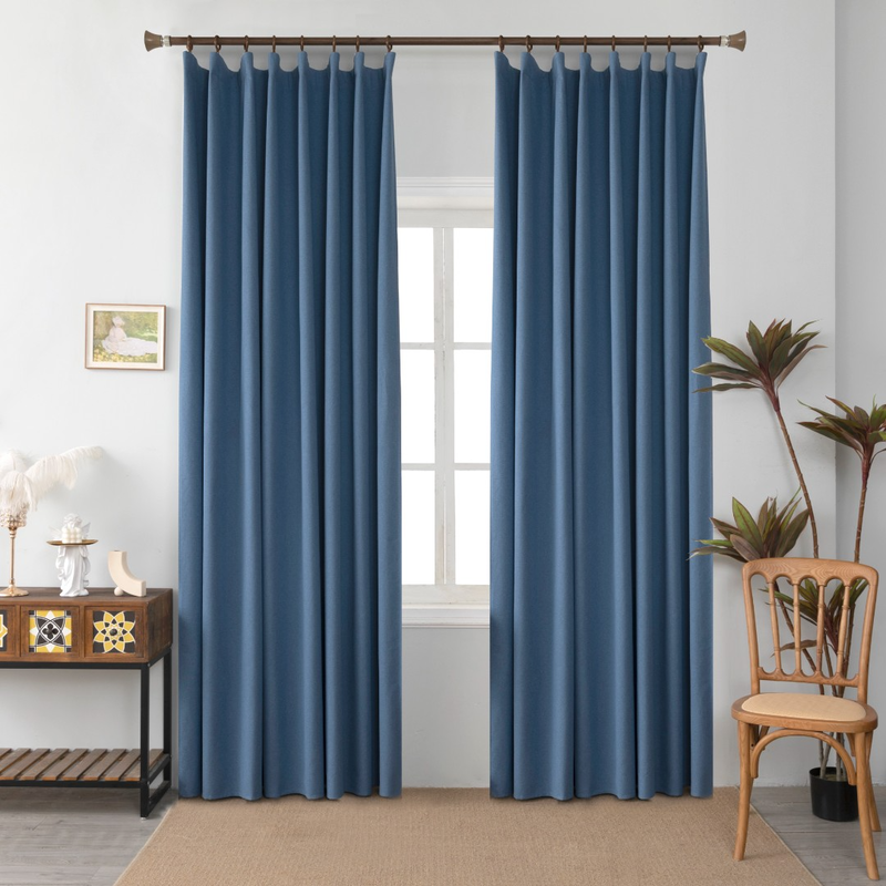 Curtain ready with tressa-270x270cm 100 blackout #6010-null