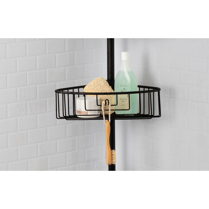 Tatay telescopic bar 4 baskets black, , medium-null