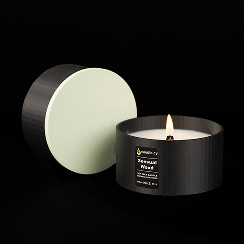 Scented candle no.2 sensual wood - black mint 250ml-null