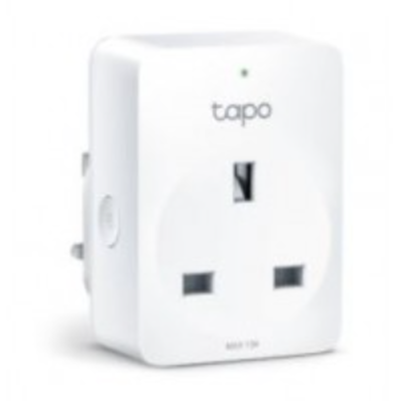 Tp-link tapo, mini smart Wi-Fi socket, energy monitoring, 100-240 v, max load 16 a, 50/60 hz, 2.4 GHz Wi-Fi networking, amazon certified for humans (ffs), voice control, uk plug, , medium-null