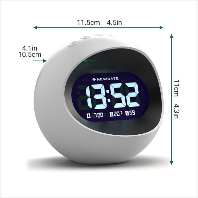 Newgate centre of the earth lcd alarm in white, , medium image number null