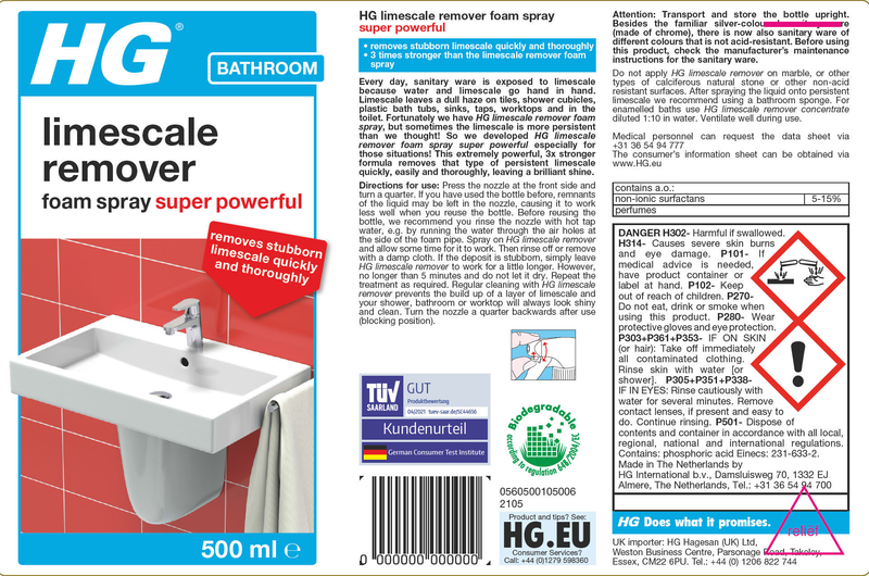 Product image: Hg professional limescale remover 500ml, , medium-null