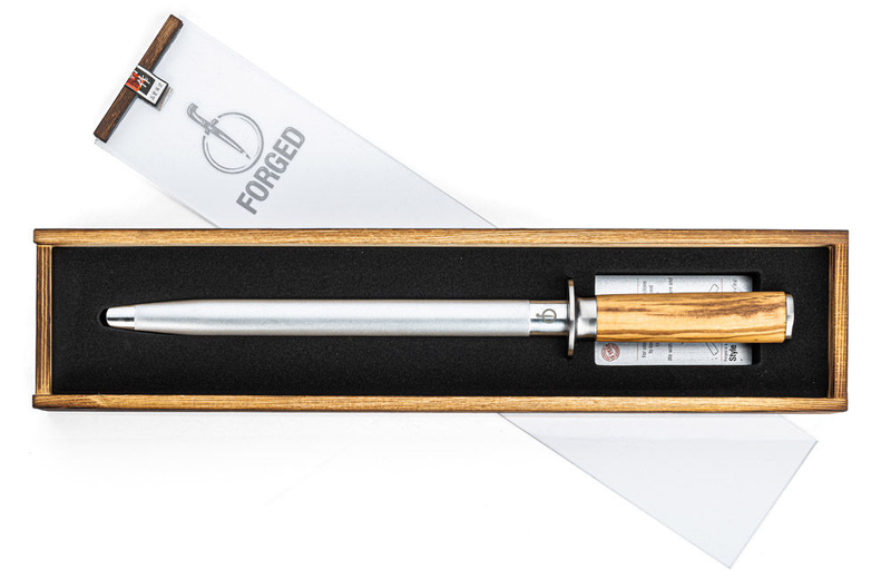 Forged olive wood diamond sharpening 440c japanese steel 26cm, , medium image number null